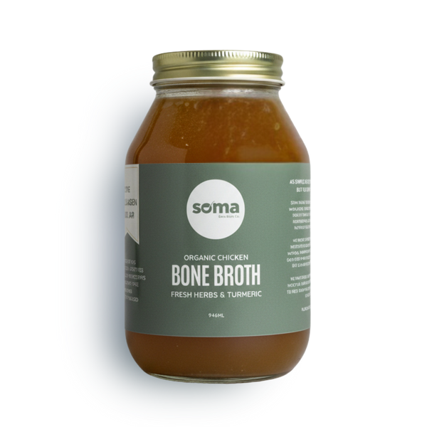 Soma Chicken with Fresh Herbs & Turmeric bone broth, 876ml jar